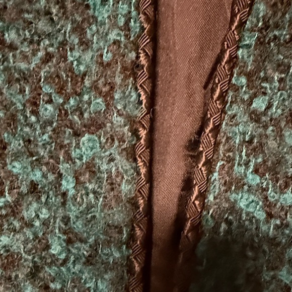 Vintage Kasper Teal Textured Jacket - Picture 3 of 9